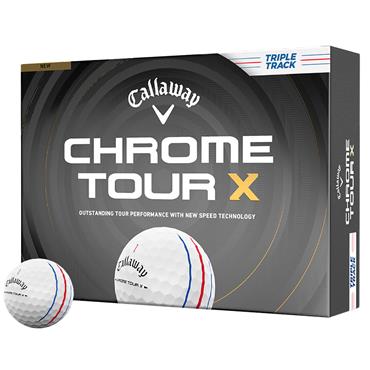 Callaway Chrome Tour X Triple Track Balls Dozen White