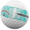 Callaway Supersoft Dist Strp Teal Golf Ball Dozen White