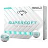 Callaway Supersoft Dist Strp Teal Golf Ball Dozen White