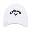 Callaway Gents Stitch Magnet Adj Cap  White Black