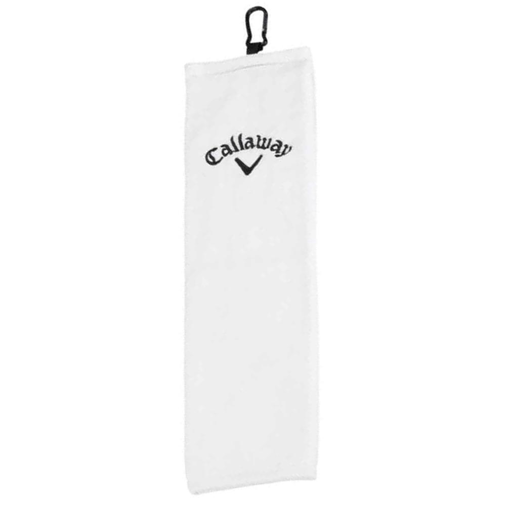 Callaway TriFold Towel 16"x21" White Irish Golf Store
