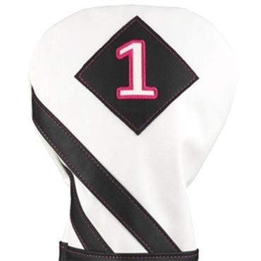 Callaway Vintage Driver Headcover  White - Black- Pink