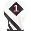 Callaway Vintage Driver Headcover  White - Black- Pink