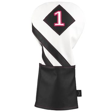 Callaway Vintage Driver Headcover  White - Black- Pink