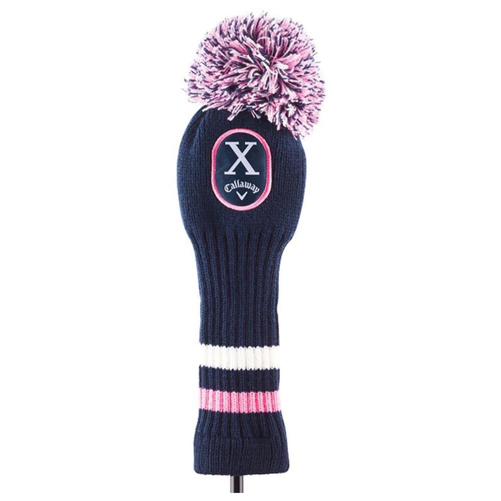 Callaway Pom Pom Hybrid Headcover Navy Pink Golf Store