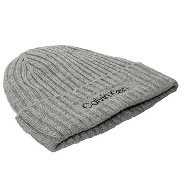 Calvin Klein Golf Gents Boyland Knitted Beanie  Silver Marl