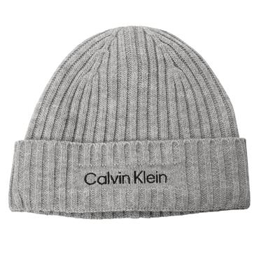 Calvin Klein Golf Gents Boyland Knitted Beanie  Silver Marl