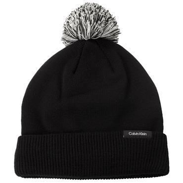Calvin Klein Golf Gents Linden Bobble Beanie  Black
