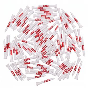 Pride Golf Tee Bamboo Tees 53mm (2 1/8") 120-Pack  Red