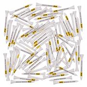 Pride Golf Tee Bamboo Tees 69mm (2.3/4") 100-Pack  Yellow