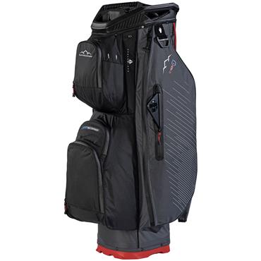 Sun Mountain C100 H2NO Cart Bag  Steel Black Red