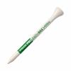 Pride Golf Tee Pro Tees Wooden 4" Green 12-Pack  Green