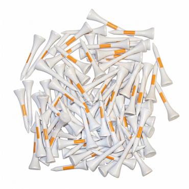 Pride Golf Tee Pro Tees Wooden 38mm (1.1/2") 90-Pack  Orange