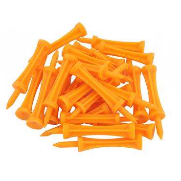 Golfers Club Collection Graduated Plastic Tees 50mm Orange