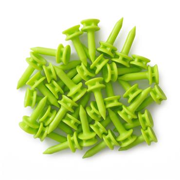 Golfers Club Collection Graduated Plastic Tees 6mm Green