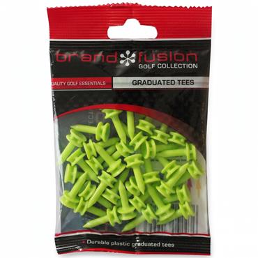 Golfers Club Collection Graduated Plastic Tees 6mm Green