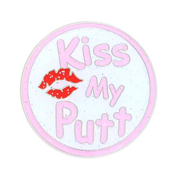 Navika Magnetic Hat Clip and Marker  Kiss My Putt [circle]