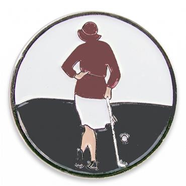 Navika Magnetic Hat Clip and Marker  Lady Golfer