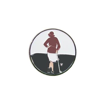 Navika Magnetic Hat Clip and Marker  Lady Golfer