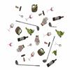 Golfers Club Collection 10 Blank Greeting Cards with envelopes  Accessories