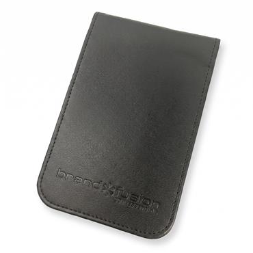 Golfers Club Collection Leatherette Scorecard Holder  Black