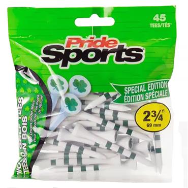 Pride Golf Tee Shamrock Wooden Tees 2 3/4 pack  ONE