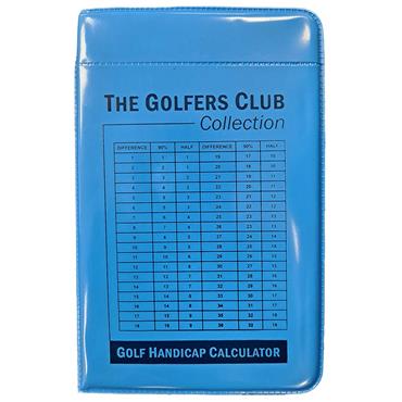 Golfers Club Collection Deluxe Card Holder with Handicap Chart  Blue
