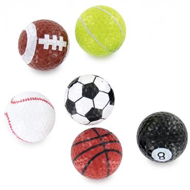 Golfers Club Collection Golf Balls Novelty [6 pack] NGB01m