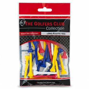 Golfers Club Collection Plastic Tees Long 30-Pack Multicolour . Multicolour