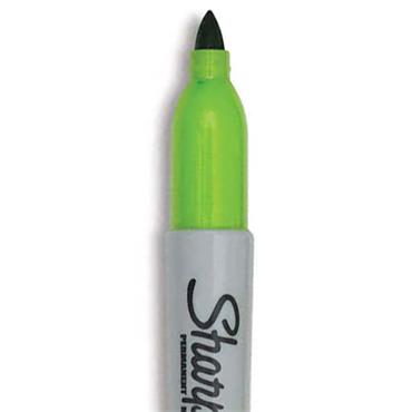 Golfers Club Collection Sharpie Mini Marker . Lime
