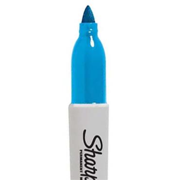 Golfers Club Collection Sharpie Mini Marker . Light Blue