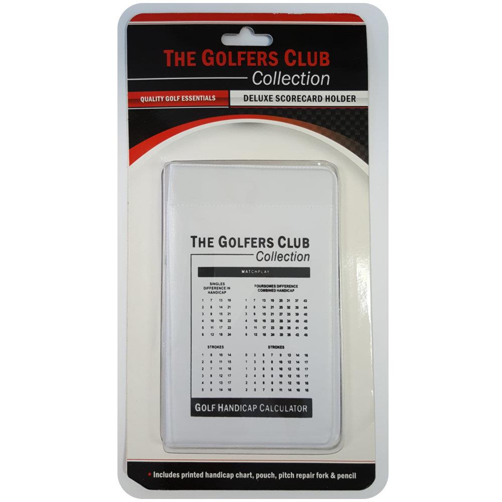 Golfers Club Collection Scorecard Holder CH01 White Irish Golf Store