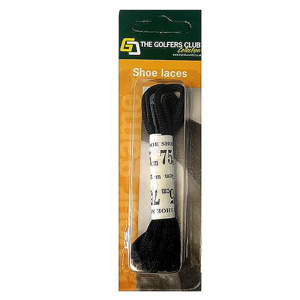 Golfers Club Collection Shoe Laces Black . Black Golf Store