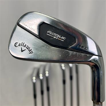 Callaway Rogue ST Pro 4-PW -0.5" Stiff Steel Irons Gents RH
