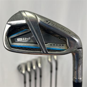 TaylorMade Sim Max OS 5-SW KBS Steel Reg Irons Gents RH