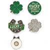 Surprizeshop 4 Ball Marker & 1 Visor Clip Set  Green