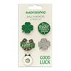 Surprizeshop 4 Ball Marker & 1 Visor Clip Set  Green
