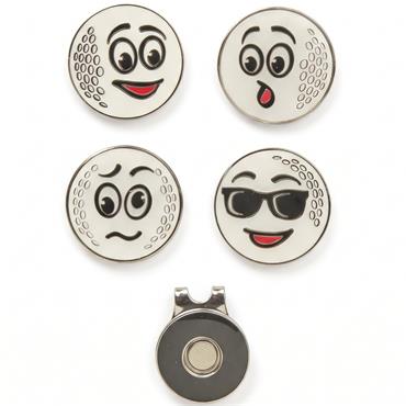 Surprizeshop 4 Ball Marker & 1 Visor Clip Set  Its a Funny Ole Game