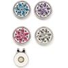 Surprizeshop 4 Ball Marker & 1 Visor Clip Set  Crystal Flower