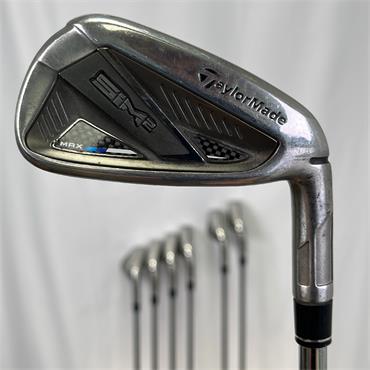 TaylorMade Sim 2 Max 5-SW KBS Regular Steel Irons Gents RH