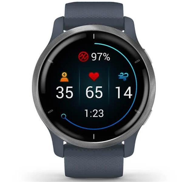 Garmin Venu 2 GPS Watch Blue Granite Silver Golf Store