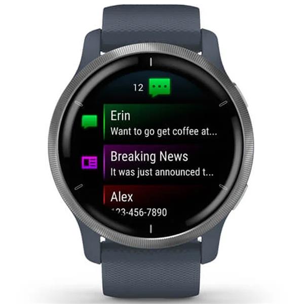Garmin Venu 2 GPS Watch Blue Granite Silver Golf Store