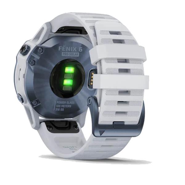 Garmin Fenix 6 Pro Solar GPS Watch Blue - White | Golf Store