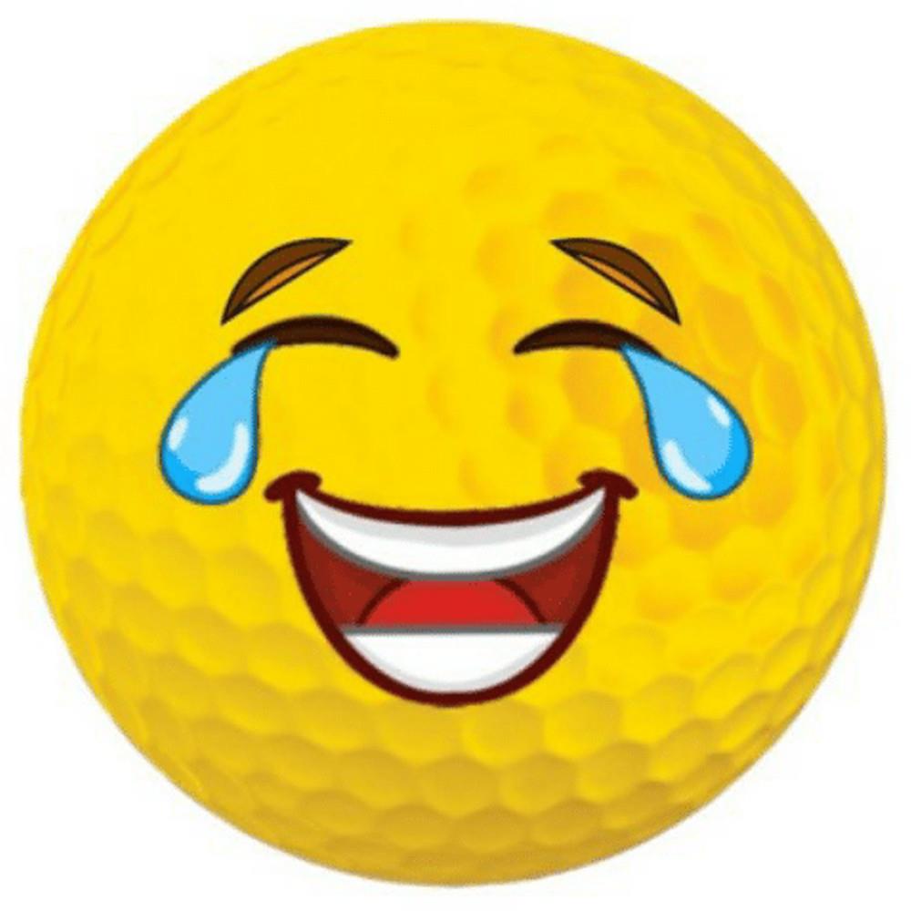 Emoji Emoji 3Pack Golf Balls Yellow Golf Store