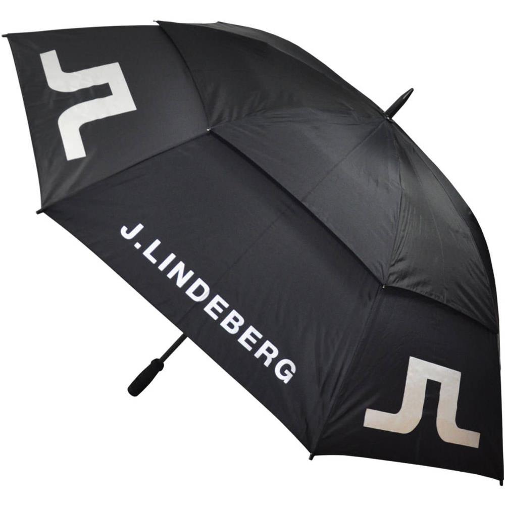 J.Lindeberg Dual Canopy Umbrella Black 9999 Golf Store