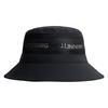 J.Lindeberg Gents Denver Stripe Bucket Hat  Black 9999
