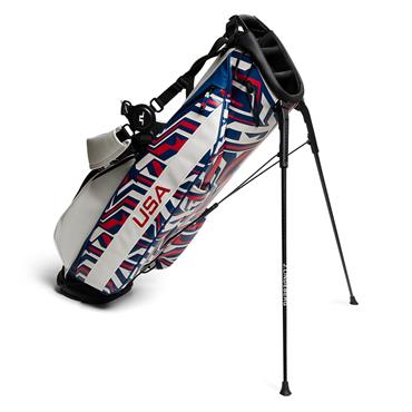 J.Lindeberg Sunday Stand Bag  US Golf Red G151