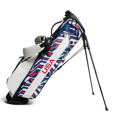 J.Lindeberg Sunday Stand Bag  US Golf Red G151
