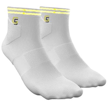Golf Sock Ireland Ladies Maria 2-Pair Socks  White - Yellow