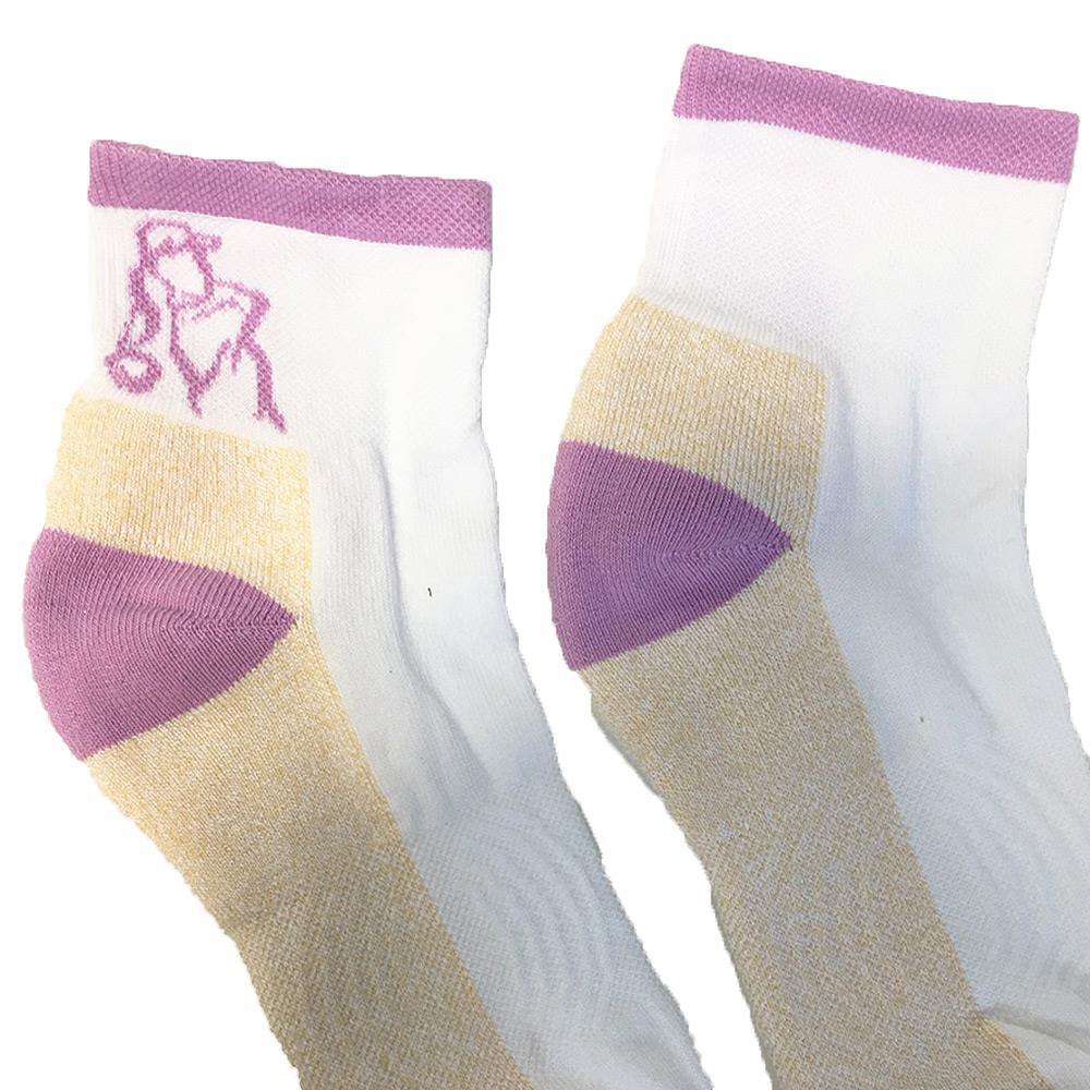 Golf Sock Ireland Ladies Elite Socks Laura 2Pair Pack White Lilac